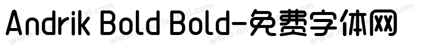 Andrik Bold Bold字体转换